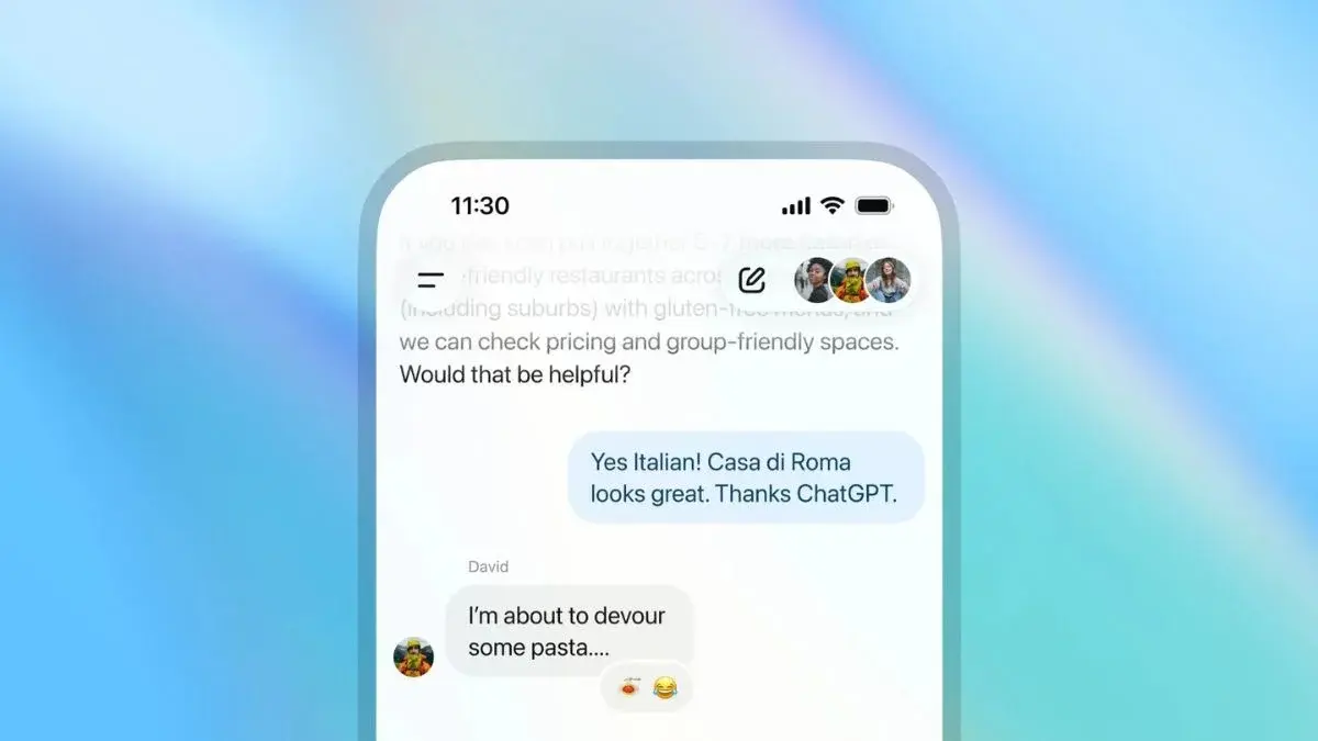 ChatGPT group chats feature