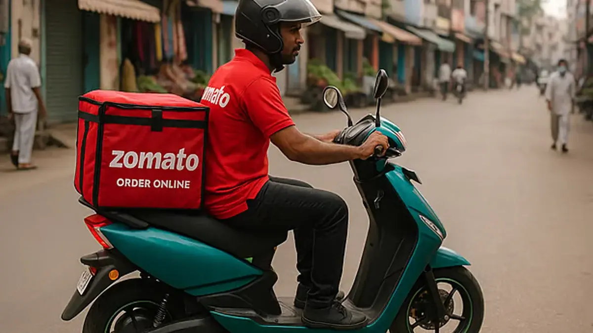 Zomato Rolls Out EV Rental Fleet in Delhi to Drive Sustainable Deliveries Zomato EV fleet