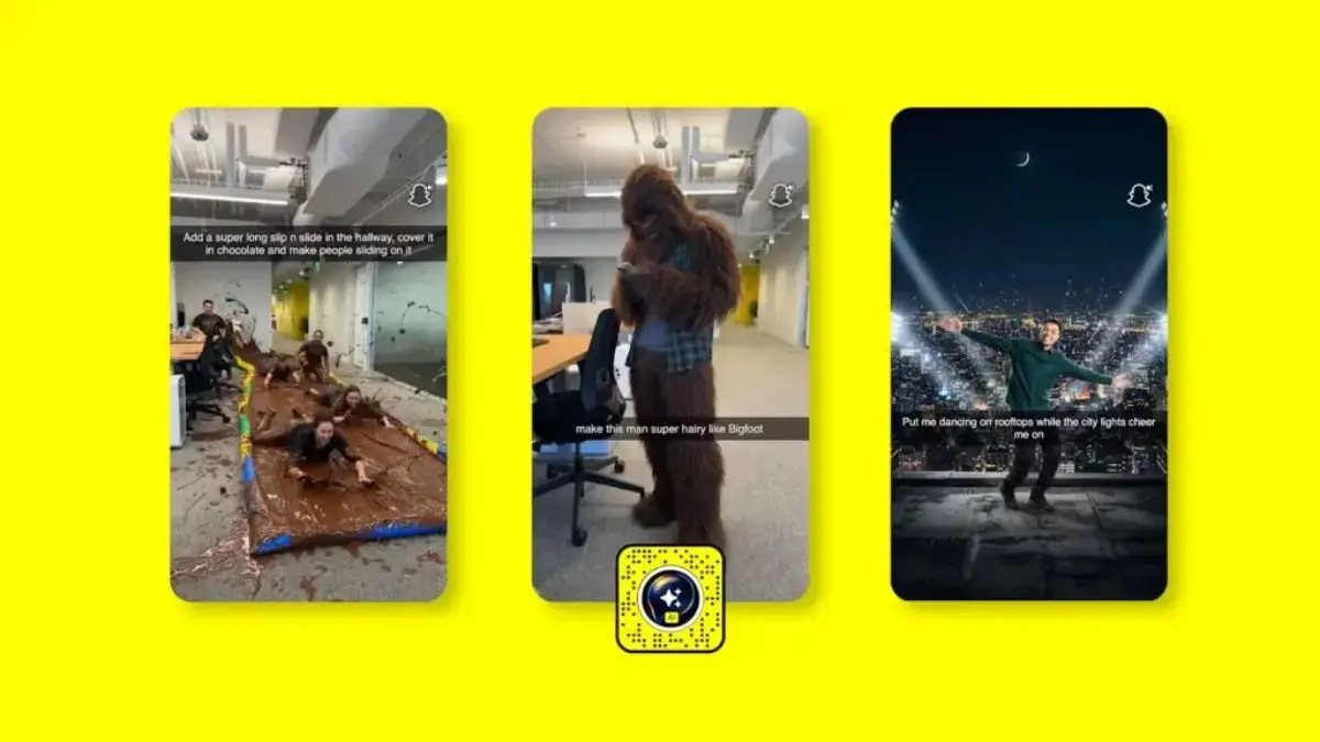 Snapchat Expands Access to Its Open Prompt AI Lens for Free in the U.S. Snapchat open prompt AI Lens