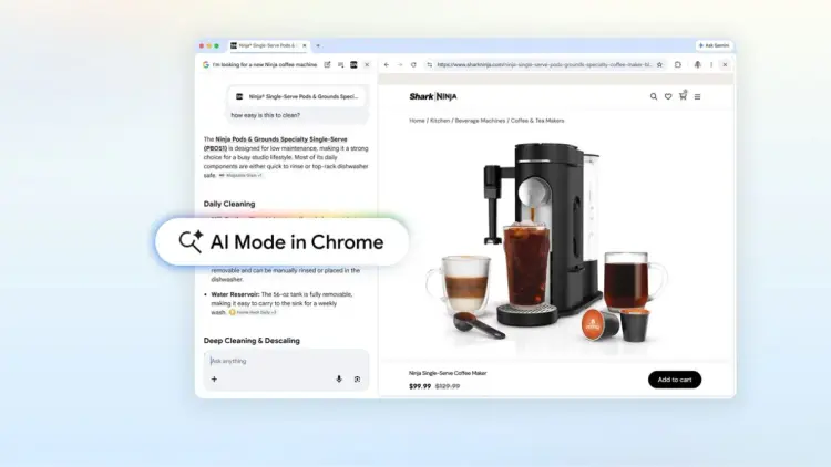 Google Chrome’s AI Mode Update Brings Side-By-Side Browsing Chat Experience Google Chrome’s AI Mode Update Brings Side-By-Side Browsing Chat Experience - TechResearch