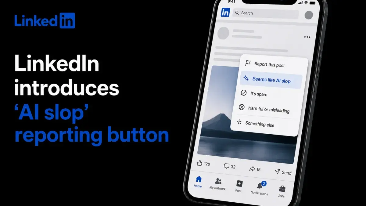 LinkedIn Rolls Out AI Slop Button As AI-Generated Posts Surge LinkedIn AI slop button